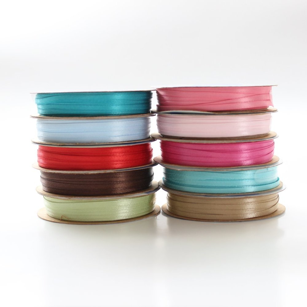1/8" Ribbon gift wrap crafts assorted colors - Picture 2 of 6